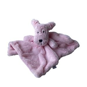 Head Shoulders Toes & Bows Baby Infant Girl Pink Dog Lovey Security Blanket